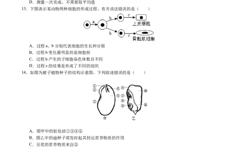 生物（南京卷）（考试版A4）_初中全科电子版试卷练习试题_生物_2024中考模拟题生物(1)_二模_生物（南京卷）-：2024年中考第二次模拟考试
