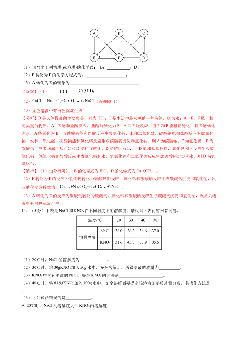 化学（陕西卷）（全解全析）_初中全科电子版试卷练习试题_化学_2024中考模拟题化学(1)_二模_化学（陕西卷）-：2024年中考第二次模拟考试