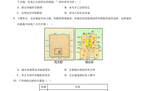 历史（福建卷）（考试版A4）_初中全科电子版试卷练习试题_历史_2024中考模拟题历史(1)_三模（34套）_历史（福建卷）