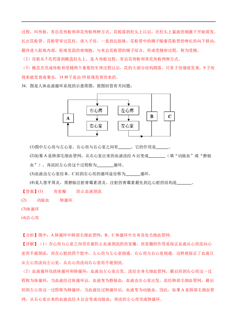 生物（泰州卷）（全解全析)_初中全科电子版试卷练习试题_生物_2024中考模拟题生物(1)_三模（37套）_生物（泰州卷）