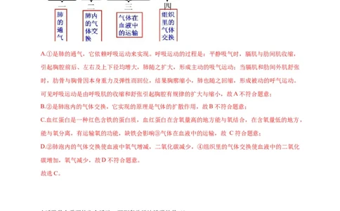 特训03选择题（20题）-（尖子生专用）（解析版）_初中全科电子版试卷练习试题_生物_生物人教版7下练习_人教生物7年级下专项练习16份