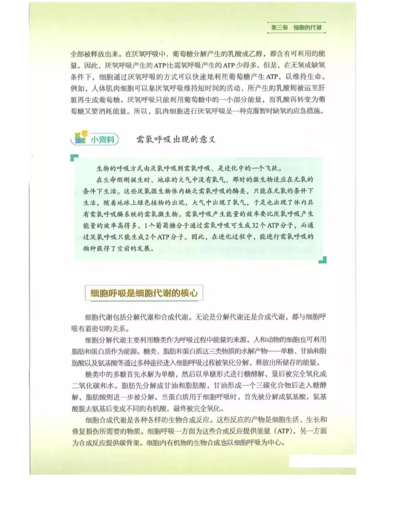新浙科版高中生物必修1《分子与细胞》_高中电子课本_最新版高中全科高清电子课本_6高中生物课本_2019新人教版