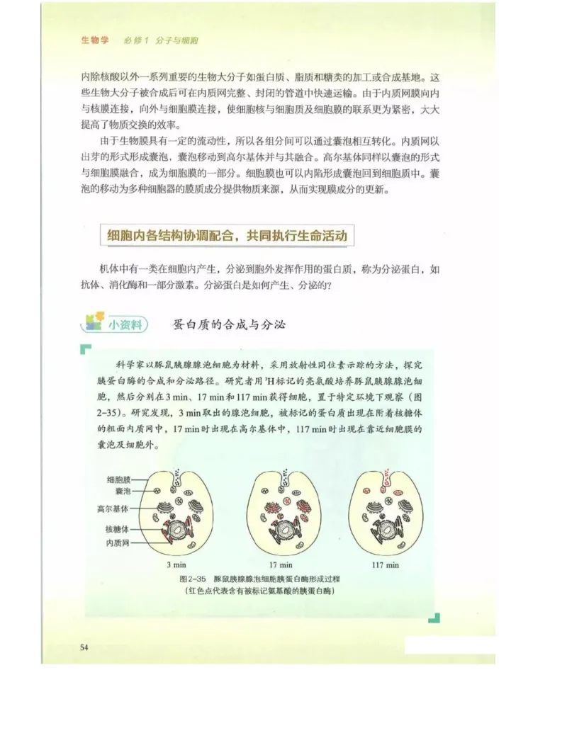 新浙科版高中生物必修1《分子与细胞》_高中电子课本_最新版高中全科高清电子课本_6高中生物课本_2019新人教版
