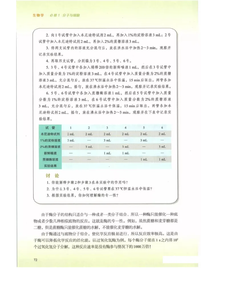 新浙科版高中生物必修1《分子与细胞》_高中电子课本_最新版高中全科高清电子课本_6高中生物课本_2019新人教版