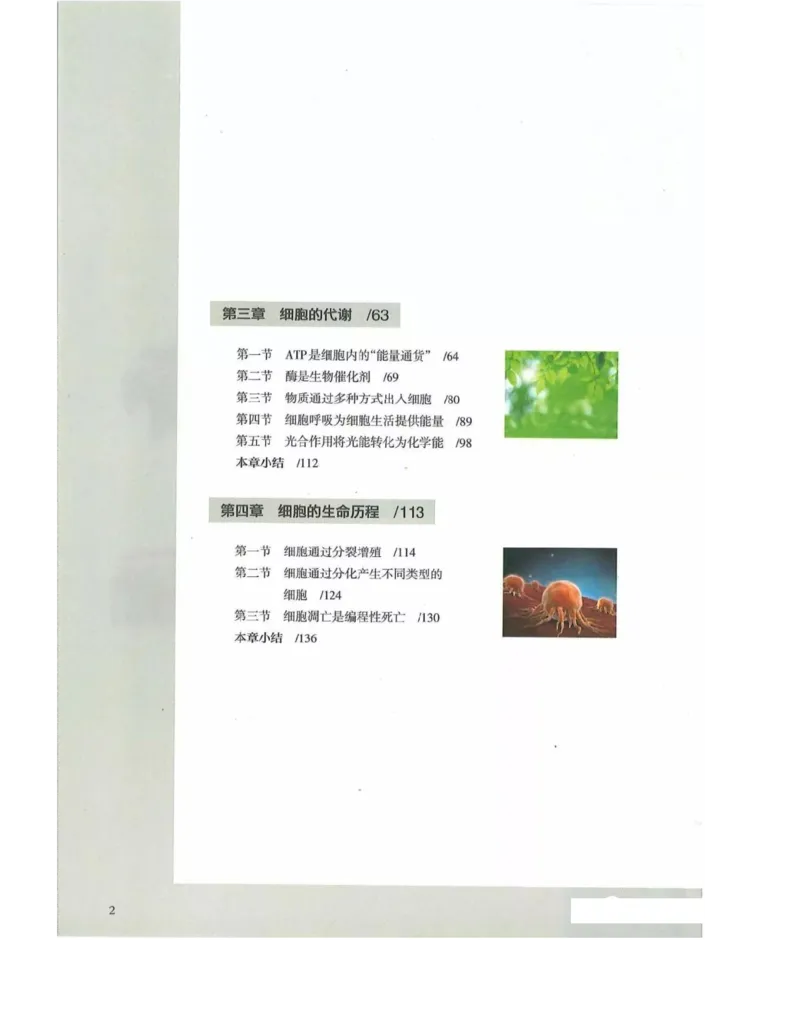 新浙科版高中生物必修1《分子与细胞》_高中电子课本_最新版高中全科高清电子课本_6高中生物课本_2019新人教版