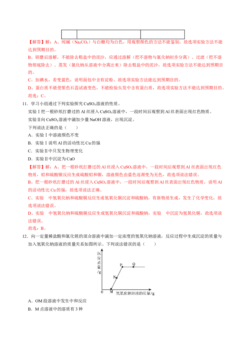 化学（成都卷）（全解全析）_初中全科电子版试卷练习试题_化学_2024中考模拟题化学(1)_三模（36套）_化学（成都卷）