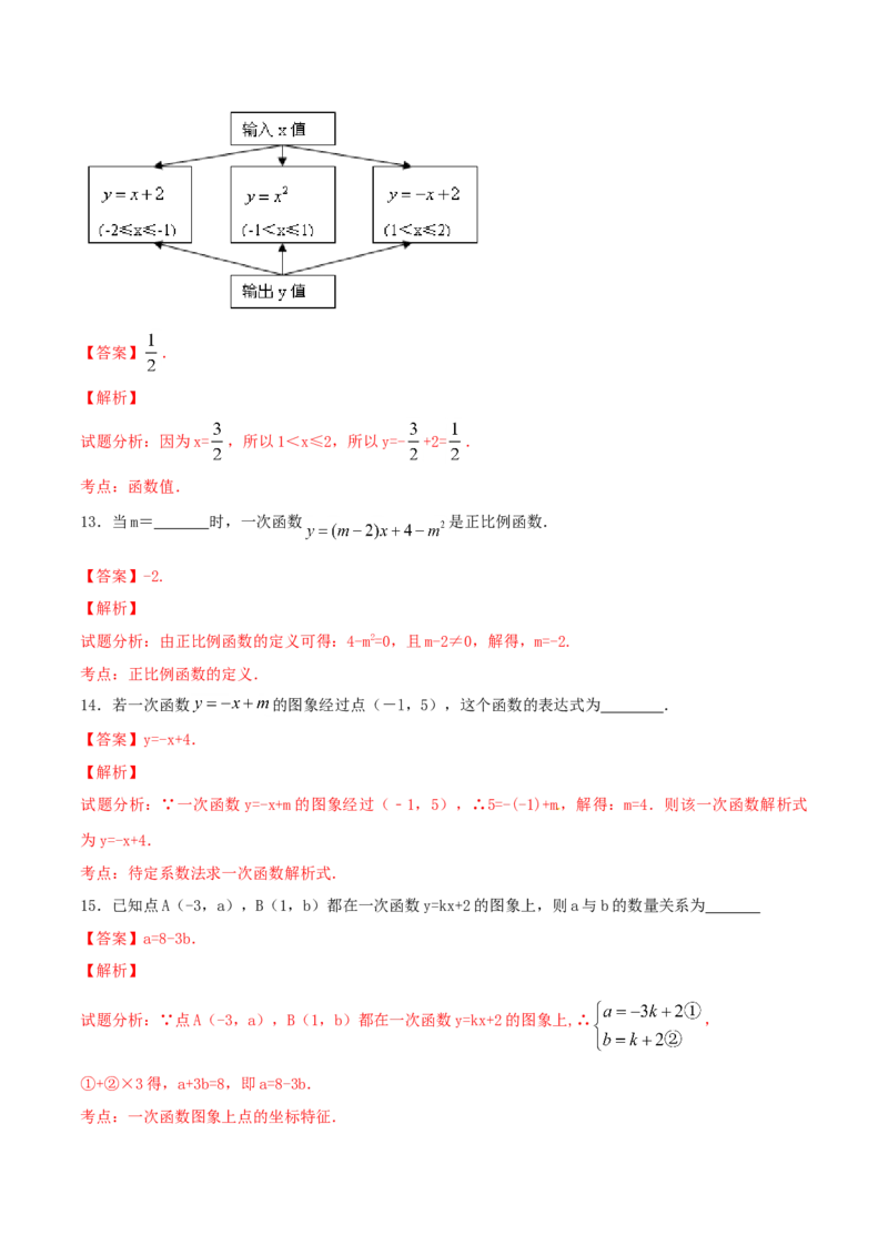 第19章一次函数（A卷）_初中全科电子版试卷练习试题_数学_8下初中人教版数学练习、试卷_人教数学八年级下单元试卷（039份）_单元检测卷（第2套AB卷含答案）（共20份）