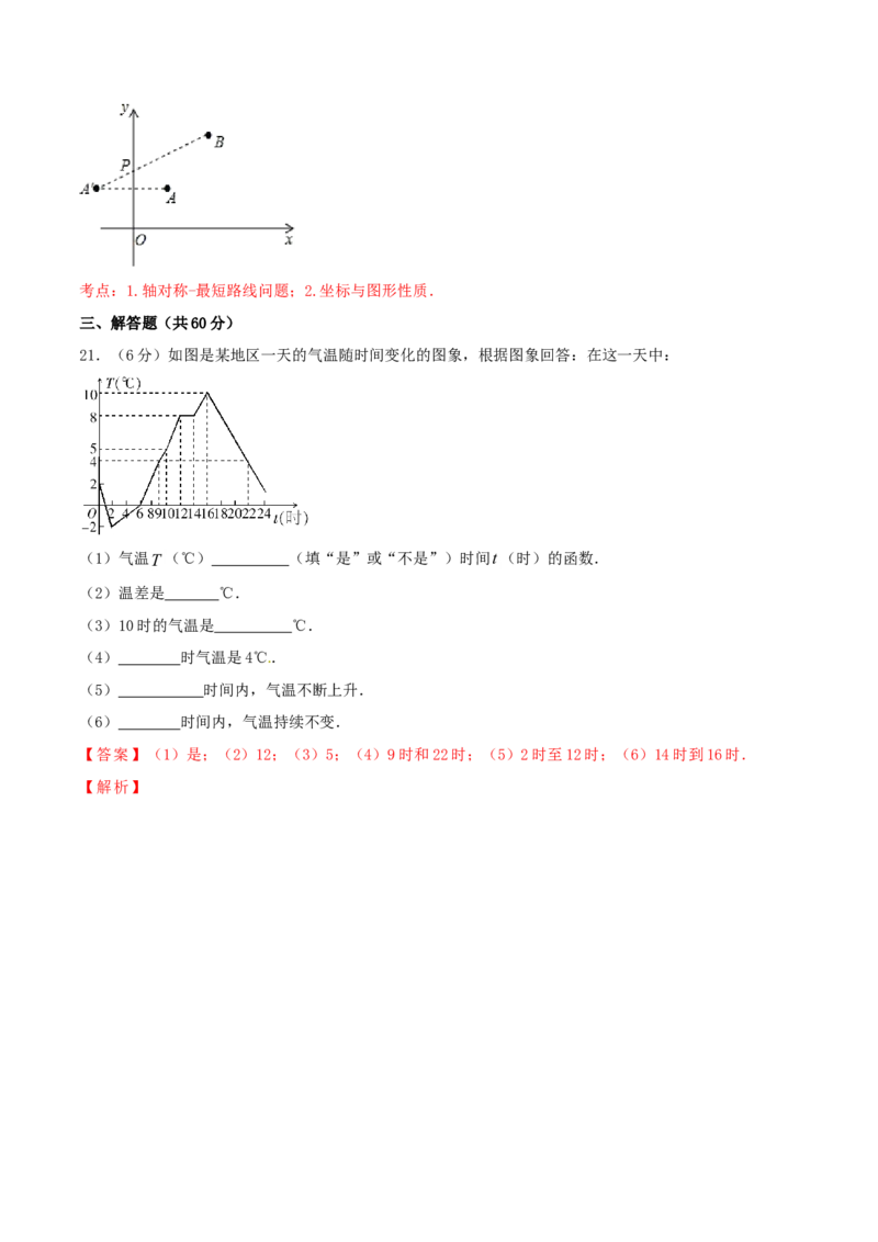 第19章一次函数（A卷）_初中全科电子版试卷练习试题_数学_8下初中人教版数学练习、试卷_人教数学八年级下单元试卷（039份）_单元检测卷（第2套AB卷含答案）（共20份）