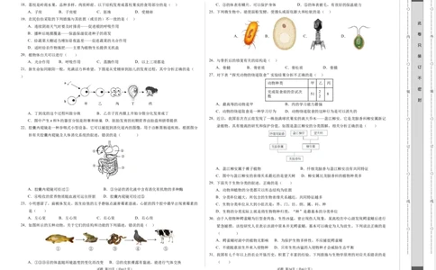 生物（无锡卷）（考试版A3）_初中全科电子版试卷练习试题_生物_2024中考模拟题生物(1)_一模_生物（无锡卷）-2024年中考第一次模拟考试