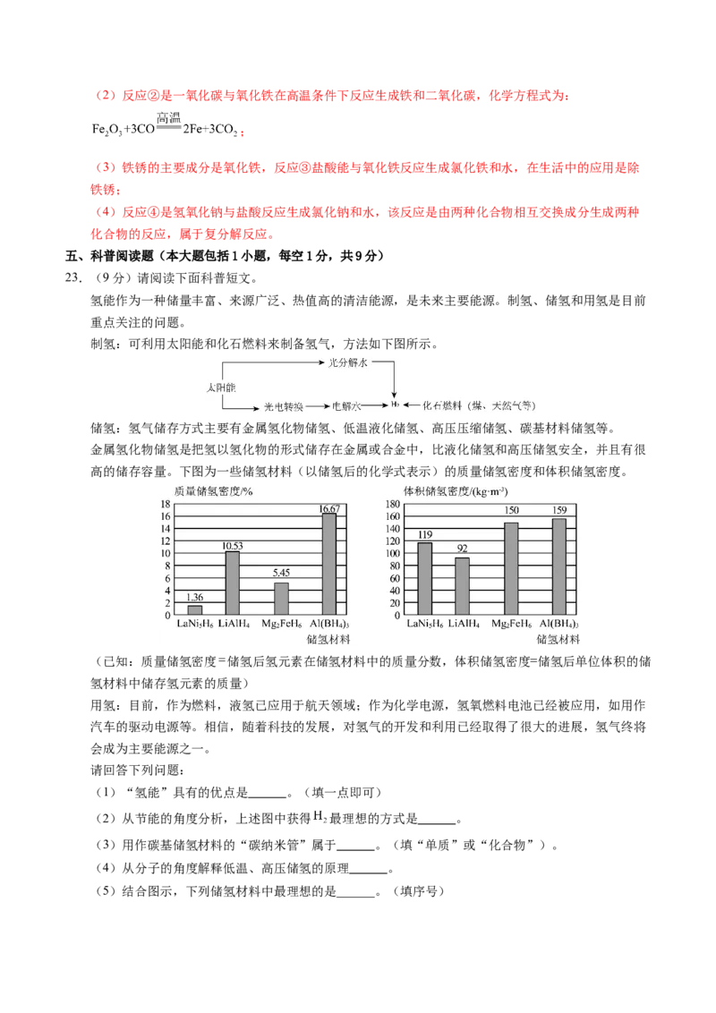 化学（全国通用）（全解全析）_初中全科电子版试卷练习试题_化学_2024中考模拟题化学(1)_一模_化学（全国通用）-2024年中考第一次模拟考试