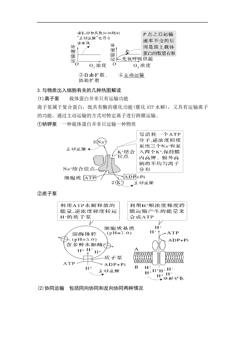 专题一细胞的分子组成、结构和物质运输（原卷版）_新高考复习资料_2023年新高考复习资料_二轮复习_过二轮备战2023年高考生物二轮专题剖析与综合训练（新教材）