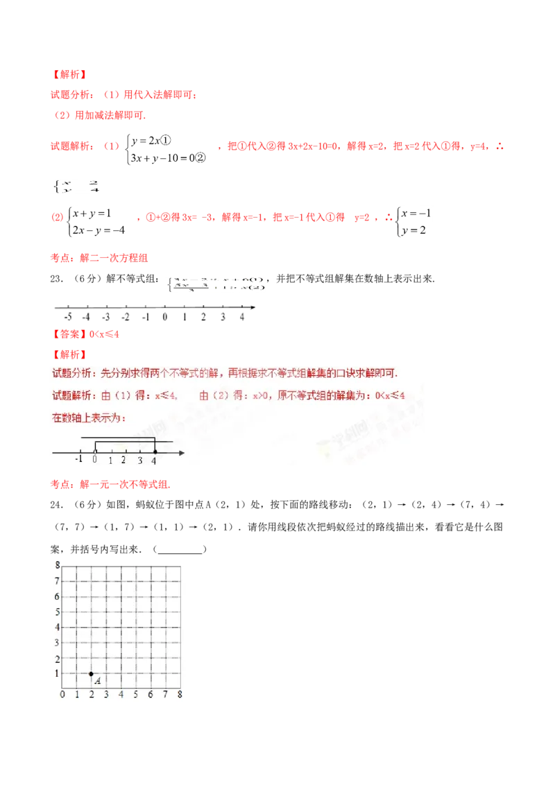 期末测试卷01（A卷）_初中全科电子版试卷练习试题_数学_7下初中人教版数学练习、试卷_人教数学七年级下期末试卷（015份）_期末测试卷（第2套AB卷含答案解析）（共4份）