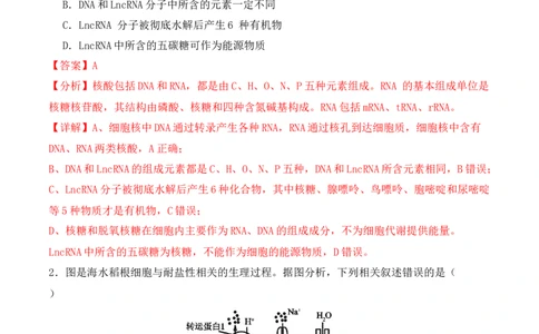 二轮题型突破卷（3）（解析版）_新高考复习资料_2024年新高考复习资料_二轮复习资料_2024年高考生物二轮热点题型归纳与变式演练（新高考通用）_教师版（含答案解析）