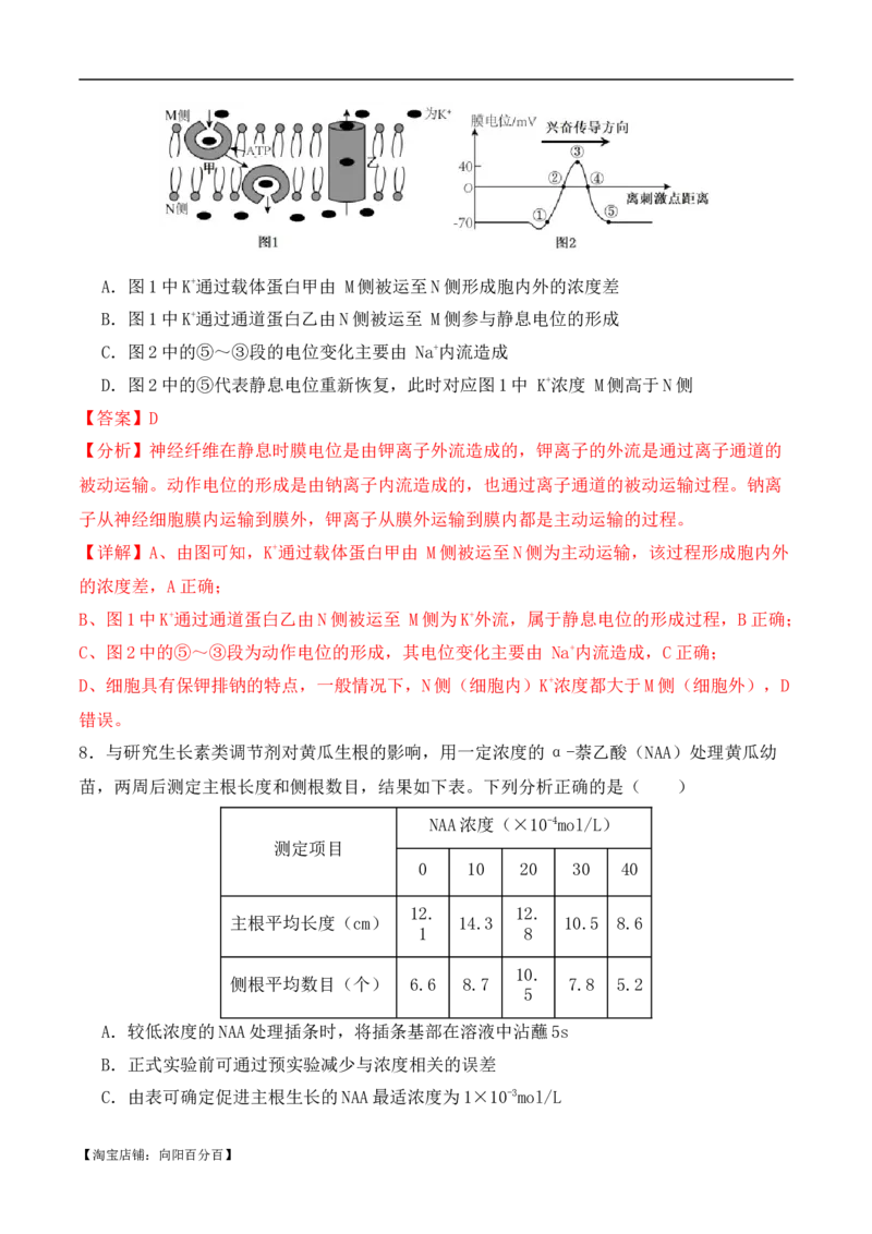 二轮题型突破卷（3）（解析版）_新高考复习资料_2024年新高考复习资料_二轮复习资料_2024年高考生物二轮热点题型归纳与变式演练（新高考通用）_教师版（含答案解析）