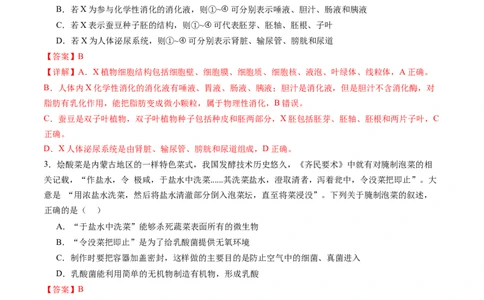 生物（内蒙古卷）（全解全析）_初中全科电子版试卷练习试题_生物_2024中考模拟题生物(1)_三模（37套）_生物（内蒙古卷）
