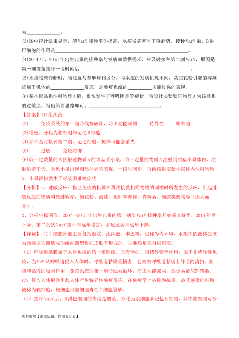 二轮题型突破卷（2）（解析版）_新高考复习资料_2024年新高考复习资料_二轮复习资料_2024年高考生物二轮热点题型归纳与变式演练（新高考通用）_教师版（含答案解析）