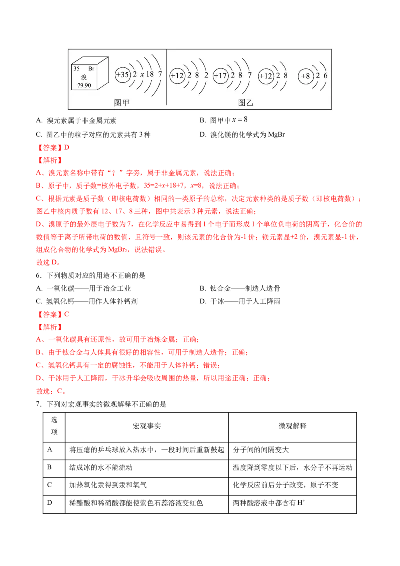 化学（南京卷）（全解全析）_初中全科电子版试卷练习试题_化学_2024中考模拟题化学(1)_三模（36套）_化学（南京卷）