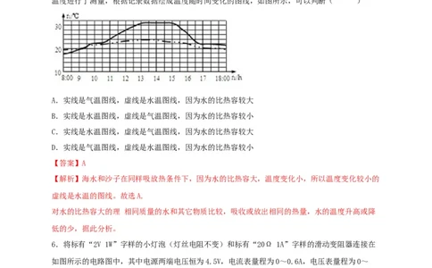 名校A卷（解析版）_初中全科电子版试卷练习试题_物理_9年级上下册物理试题_人教版物理九年级全一册期末试卷（015份）
