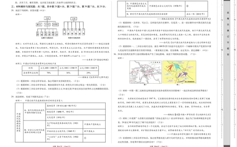 历史（苏州卷）（考试版A3）_初中全科电子版试卷练习试题_历史_2024中考模拟题历史(1)_二模_历史（江苏苏州卷）-：2024年中考第二次模拟考试