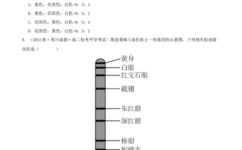 专题综合练04遗传规律及其应用(原卷版)_新高考复习资料_2024年新高考复习资料_一轮复习资料_完备战2024年高考生物一轮复习考点帮（新高考）_必修2