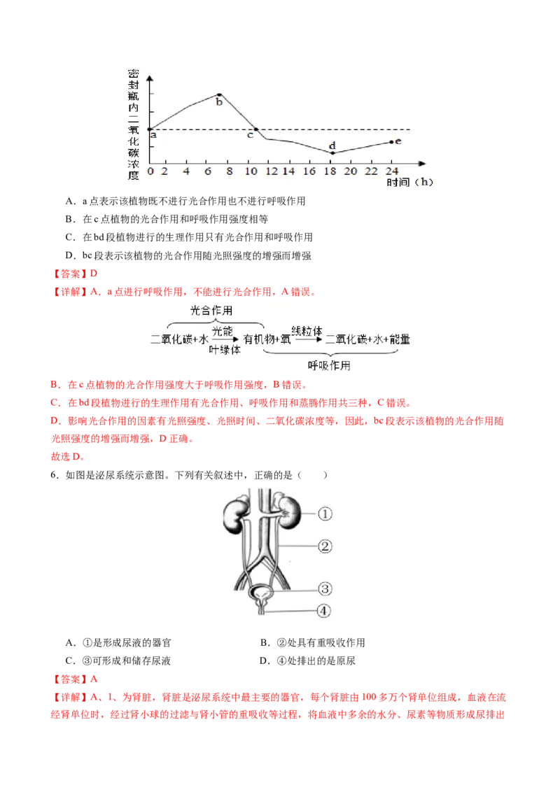 生物（徐州卷）（全解全析）_初中全科电子版试卷练习试题_生物_2024中考模拟题生物(1)_三模（37套）_生物（徐州卷）