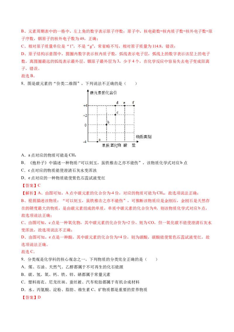 化学（广州卷）（全解全析）_初中全科电子版试卷练习试题_化学_2024中考模拟题化学(1)_二模_化学（广州卷）-：2024年中考第二次模拟考试