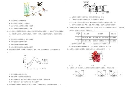 生物（南京卷）（考试版A3）_初中全科电子版试卷练习试题_生物_2024中考模拟题生物(1)_三模（37套）_生物（南京卷）