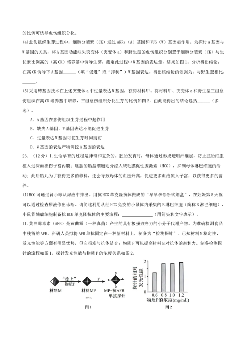 专题八生物技术与工程（原卷版）_2025年新高考资料_二轮复习_上好课2025年高考生物二轮复习讲练测（新高考通用）3380526