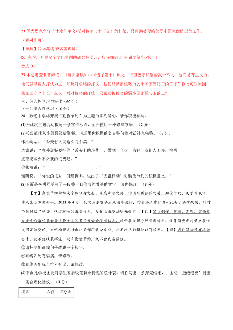 语文（吉林卷）（全解全析）_初中全科电子版试卷练习试题_语文_赠送：2024中考模拟题_二模_语文（吉林卷）-：2024年中考第二次模拟考试