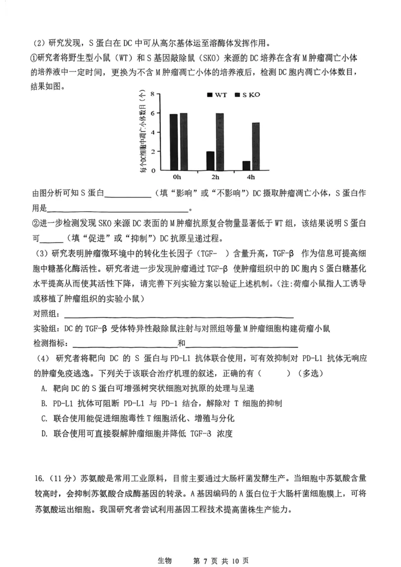 12校联考2026高三一模生物试卷_2024-2026高三（6-6月题库）_2026年04月高三试卷_260402天津市十二区重点学校2025&mdash;2026学年高三下学期毕业联考（一）（全科）