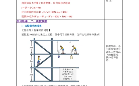 12.3机械效率（教学设计）-八年级物理下册同步备课系列（人教版）_初物_2024人教版初中物理八九年级上下册课件教案PPT试题电子版资料_八年级下册教案_第十二单元