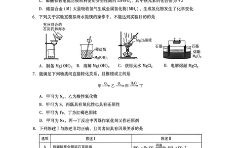 2026届广东二模化学试题_2024-2026高三（6-6月题库）_2026年04月高三试卷_260424广东2026年普通高等学校招生全国统一考试模拟测试（二）（全科）广东二模