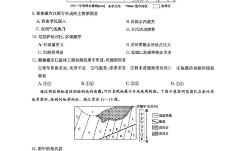 2026届高三年级九师联盟4月测试地理试题_2024-2026高三（6-6月题库）_2026年04月高三试卷_260421九师联盟2026届高三年级下学期4月测试