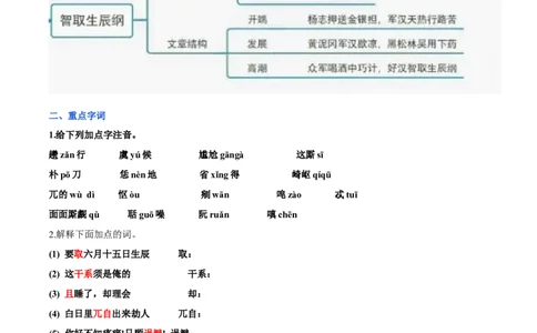 第六单元九年级语文上册同步必备单元知识清单（部编版）（原卷版）_初中全科电子版试卷练习试题_语文_9上初中部编版语文练习、试卷_部编语文九年级上知识总结（007份）
