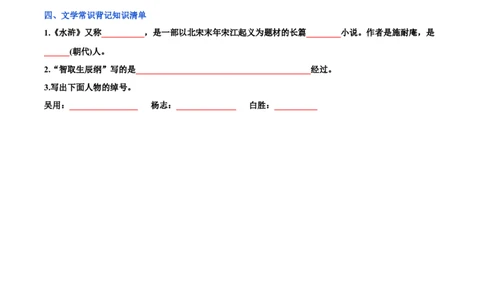 第六单元九年级语文上册同步必备单元知识清单（部编版）（原卷版）_初中全科电子版试卷练习试题_语文_9上初中部编版语文练习、试卷_部编语文九年级上知识总结（007份）