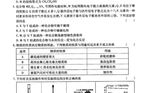 2026届甘肃省高三第一次模拟考试化学试题（含答案）_2024-2026高三（6-6月题库）_2026年03月高三试卷_260314甘肃省2026届高三第一次模拟考试