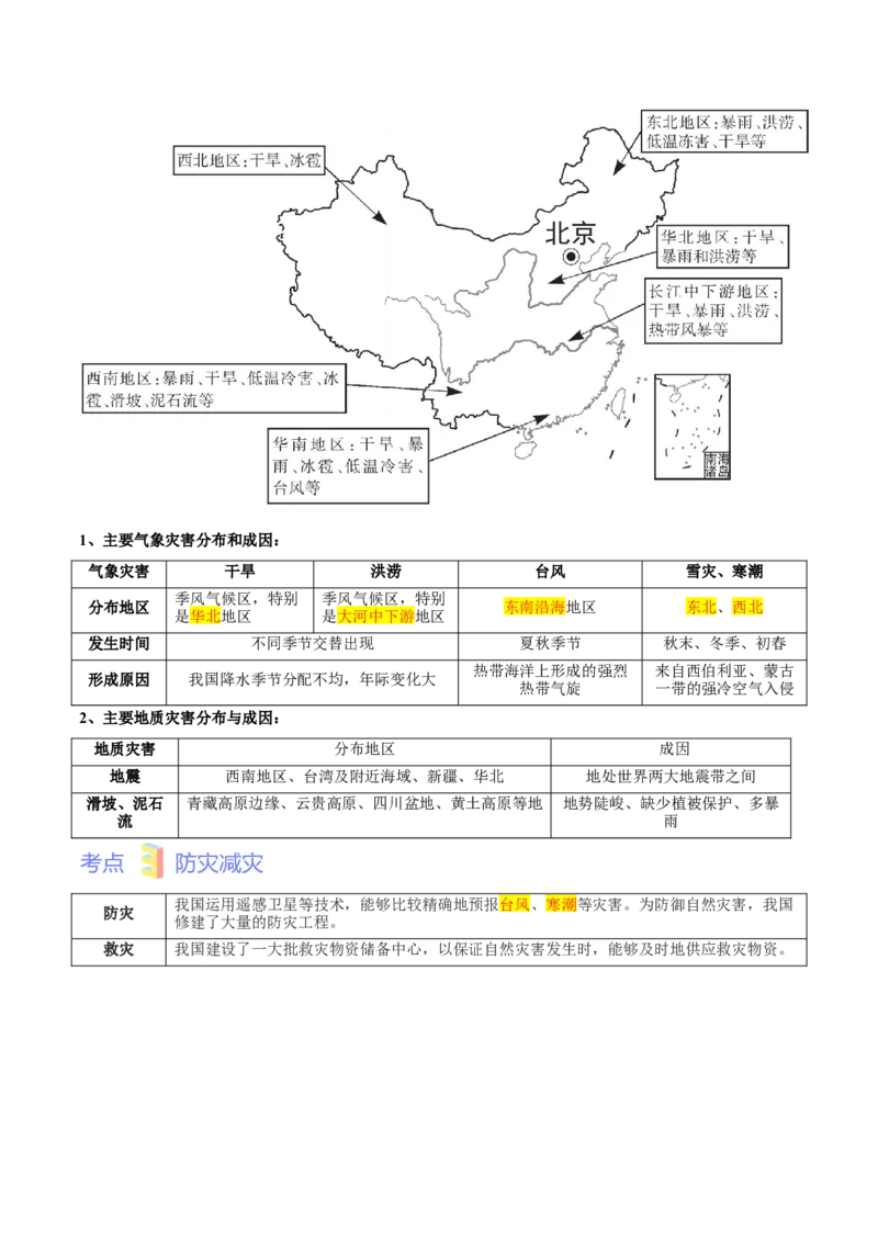 第二章中国的自然环境难度分层&middot;单元卷2022-2023学年八年级地理上册（人教版）（解析版）_初中全科电子版试卷练习试题_地理_人教地理8上试题试卷_第1套单元测试