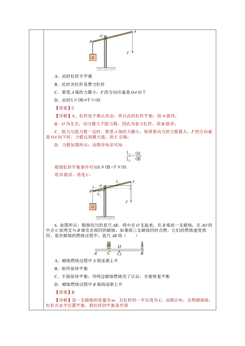 12.1杠杆（教学设计）-八年级物理下册同步备课系列（人教版）_初物_2024人教版初中物理八九年级上下册课件教案PPT试题电子版资料_八年级下册教案_第十二单元