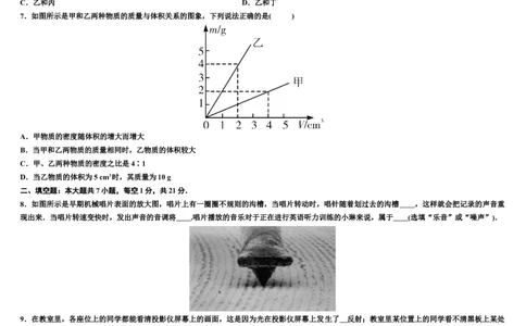 2023-2024学年人教版物理八年级上册期末复习质量检测卷_初物_2024人教版初中物理八九年级上下册课件教案PPT试题电子版资料_八年级上册试卷_期末试卷