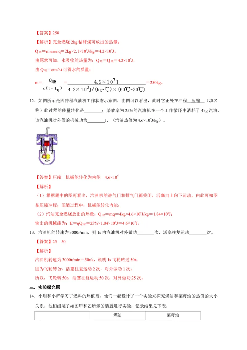 14.2热机的效率（解析版）_初物_人教版初中物理初二三同步讲义习题练习八九年级电子资料word素材_20250116_181533_A017&mdash;&mdash;人教版初中物理初二三教案讲义专项练习八九年级电子版word资料