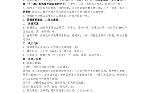 部编人教版七年级历史上册复习知识点15页_初中全科电子版试卷练习试题_历史_历史人教版7上试卷_部编人教版历史7年级上知识点汇总05份