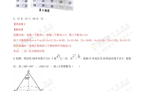 2016山东聊城数学试卷+答案+解析(word整理版)_山东历年中考真题_山东省历年中考真题2013~2024_初中数学历年真题（2013-2024）