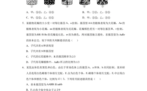 原创2021届小题必练10基因的自由组合定律学生版_通用版（老高考）复习资料_2023年复习资料_专项复习_2023《微专题&middot;小练习》&middot;生物_模拟题_2021届小题优练-生物