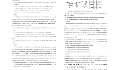 原创（新高考）2021届高考考前冲刺卷生物（三）教师版_新高考复习资料_2021年新高考资料_2021届高考考前冲刺卷（新高考）5.31更新