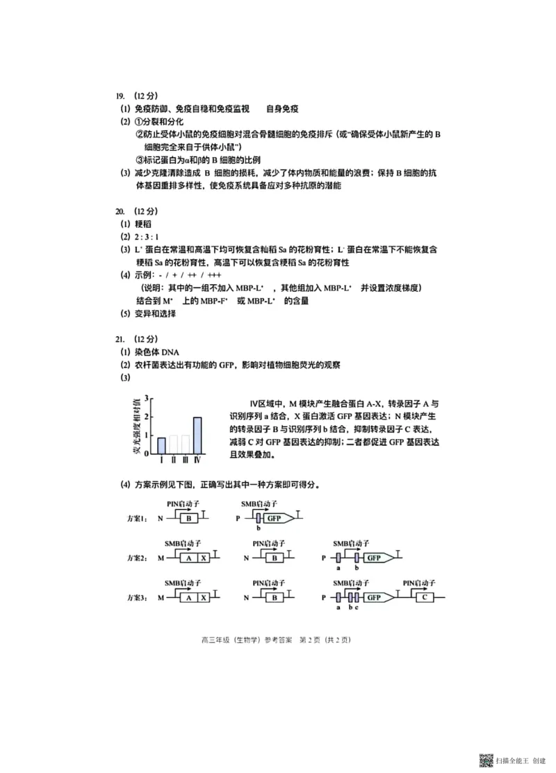 2026北京海淀高三一模生物（含答案）_2024-2026高三（6-6月题库）_2026年04月高三试卷_2604132026北京海淀区高三一模（全科）