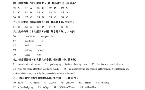英语（天津卷）（参考答案）_初中全科电子版试卷练习试题_英语_2024中考模拟题英语(1)_二模_英语（天津卷，含听力MP3）-：2024年中考第二次模拟考试