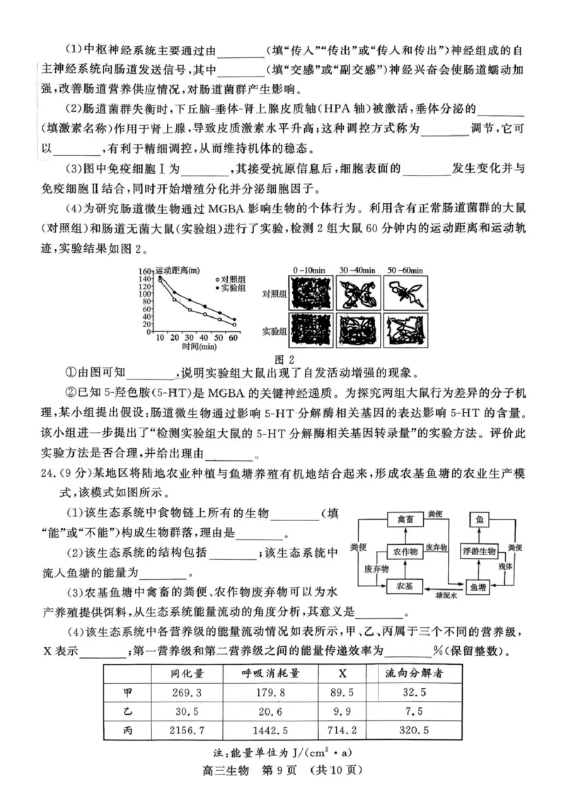 2026届山东东营市胜利第二中学等校高三4月核心素养评估生物试题2026届山东东营市胜利第二中学等校高三4月核心素养评估生物试题_2024-2026高三（6-6月题库）_2026年04月高三试卷
