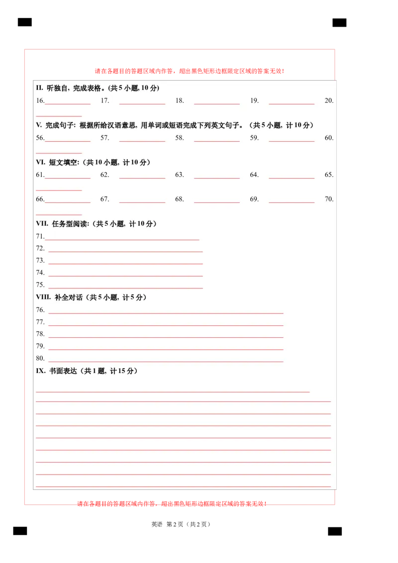 英语（陕西卷）（答题卡）_初中全科电子版试卷练习试题_英语_2024中考模拟题英语(1)_一模_英语（陕西卷）-2024年中考第一次模拟考试