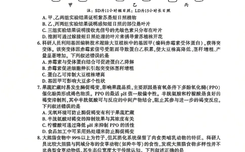 2026届武汉市高三（下）三月调研生物试卷_2024-2026高三（6-6月题库）_2026年03月高三试卷_2603142026届湖北省武汉普通高中高三3月调考（全科）_2026届湖北省武汉普通高中高三3月调考生物