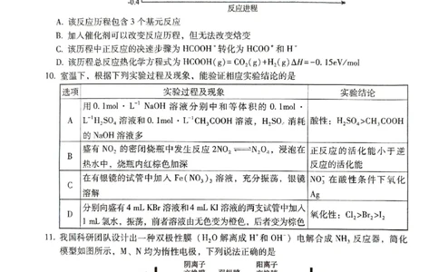2026届高中毕业班3月适应性测试化学_2024-2026高三（6-6月题库）_2026年03月高三试卷_260330广西（梧州、玉林、贵港、钦州、百色等市）2026届高中毕业班3月适应性测试（全科）